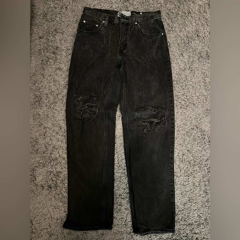 Silver Tab Levi’s Black Distressed Women’s Baggy Jeans